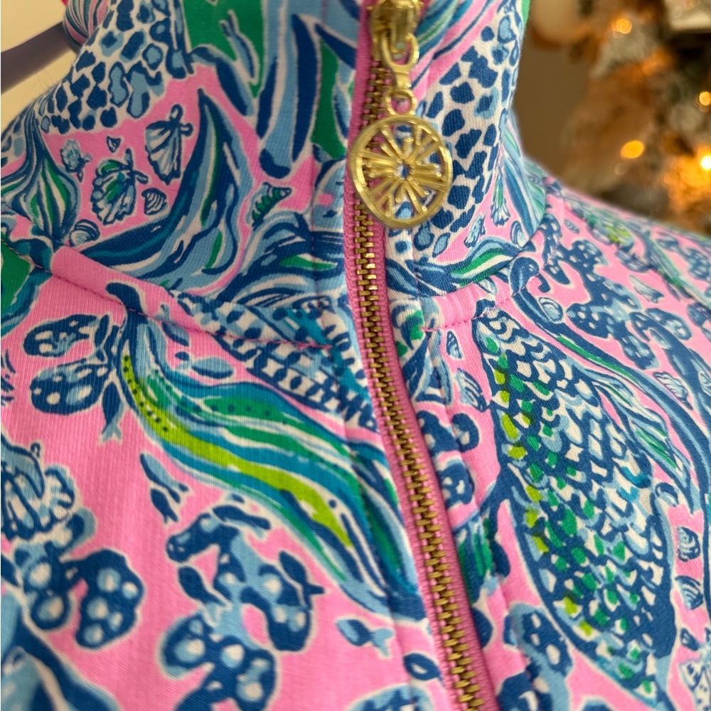 Lilly Pulitzer Pink and Blue Patterned Top